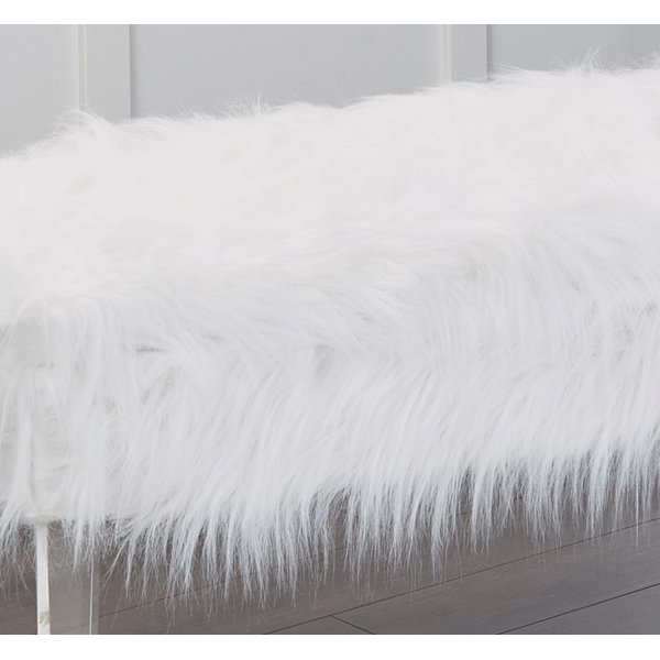 Everly Quinn Linwood Fur Storage Bench & Reviews Wayfair Canada